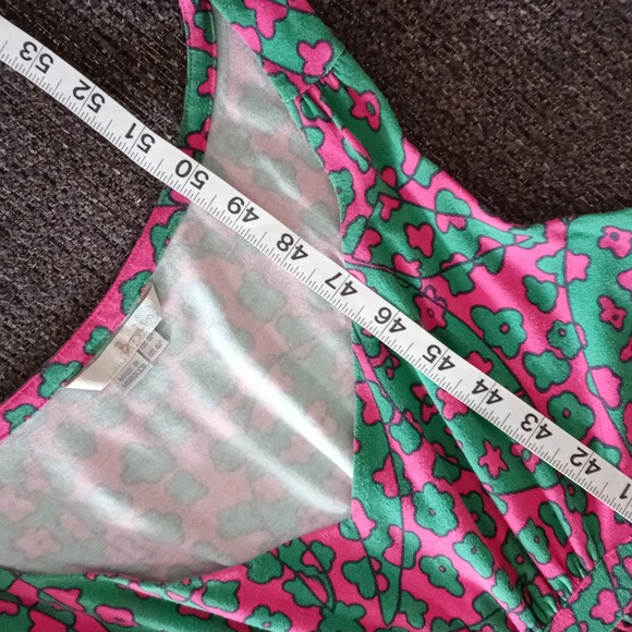 💚Boden💚 - Pink/Green Sienna Jersey Sleeveless Maxi Dress - Picture 13 of 13